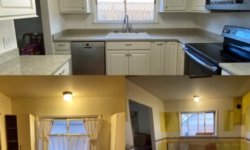 Kitchen before and after